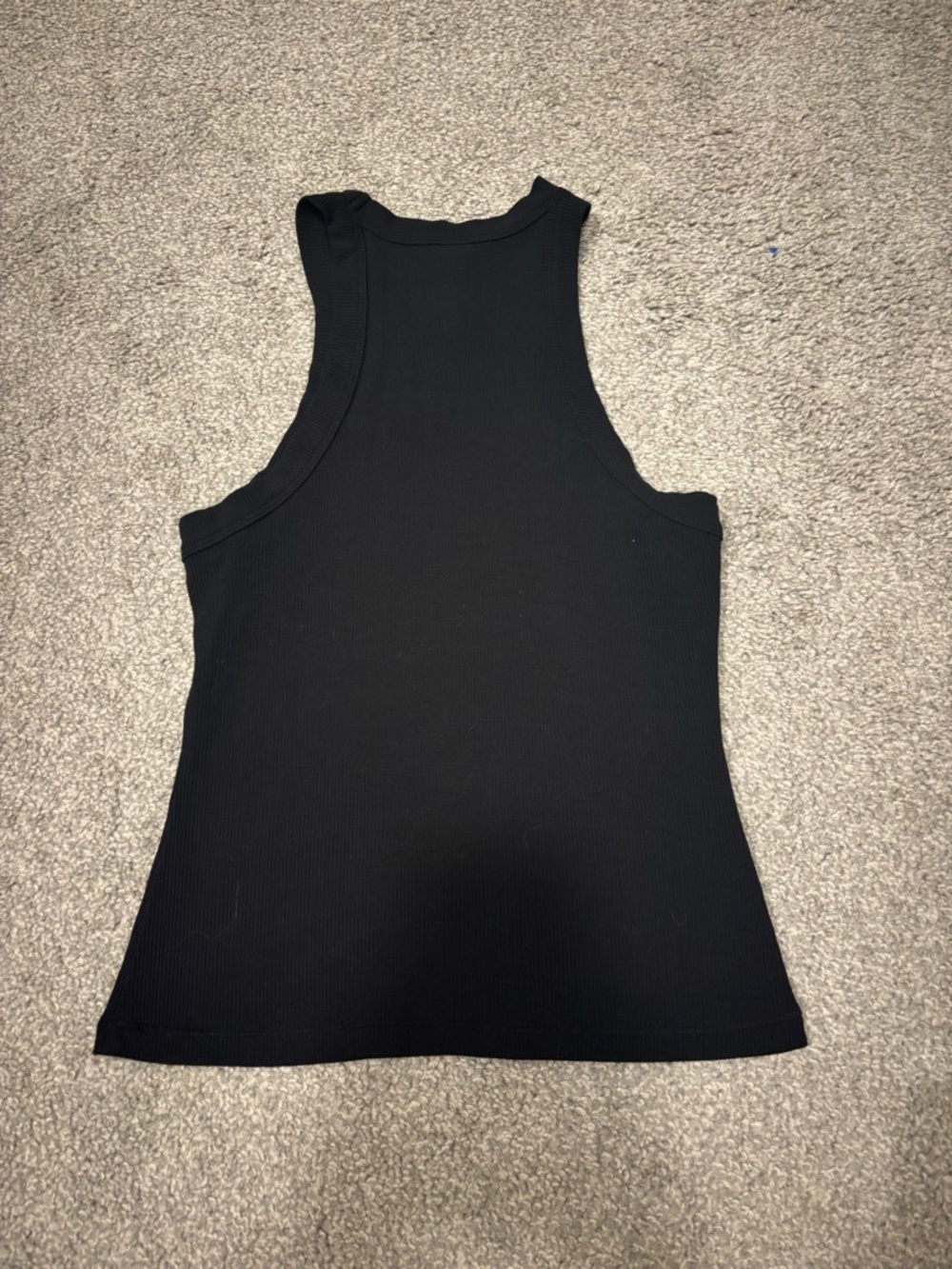 SKIMS Black Ribbed High-Neck Tank - Picture 2 of 3